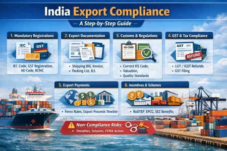 India Export Compliance Guide Infographic